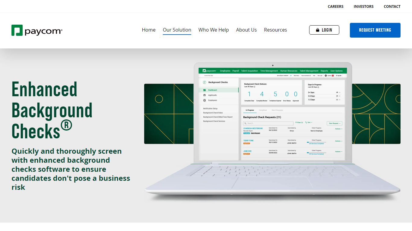 Background Check Software | Employee Background Screening | Paycom