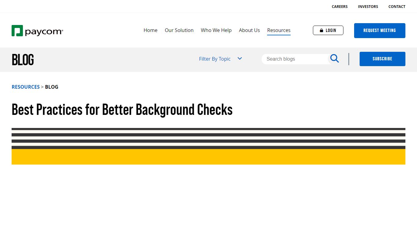 Best Practices for Better Background Checks | Paycom Blog